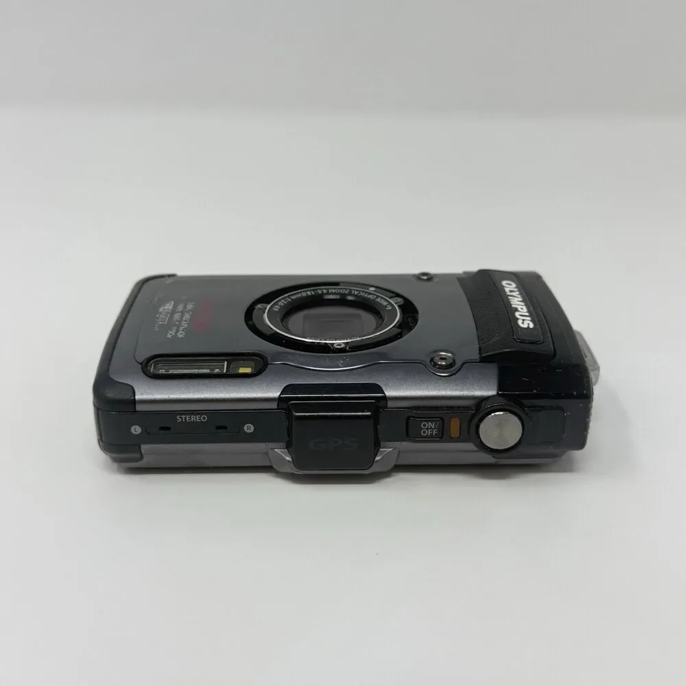 Olympus Tough TG-1 Waterproof Digital Camera Black Tested No Charger